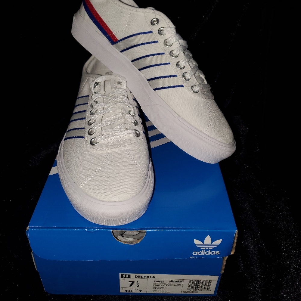 Adidas Delpala - White Blue Red / FV0639 / Mens